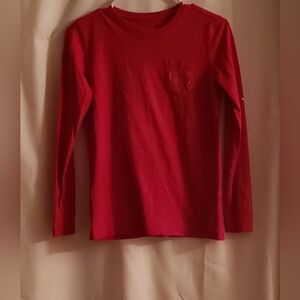 Vineyard Vines Red Long Sleeve Tee